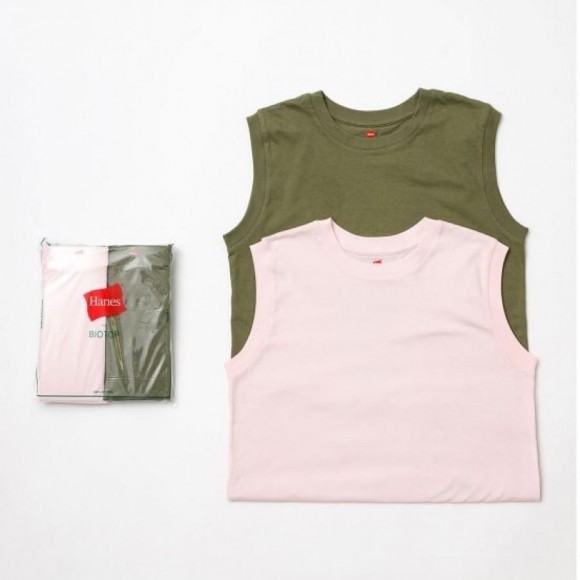 【Hanes for BIOTOP】비오토프 별주 헤인즈 Sleeveless T-Shirts/color