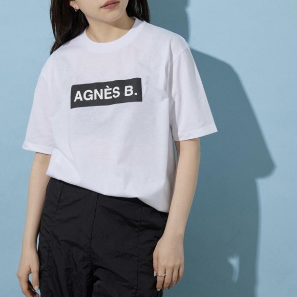 【agnes b. pour ADAM ET ROPE'/아니에스베】BOX LOGO T-SHIRT