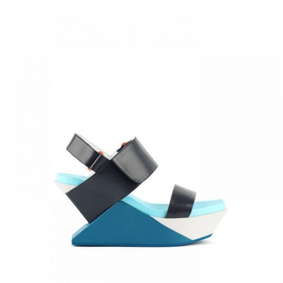 Delta Wedge Sandal / Blue Beat