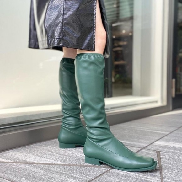 [ ISSEY MIYAKE×UN ] 164AJ538 : STEM Long Boot / Dark Green