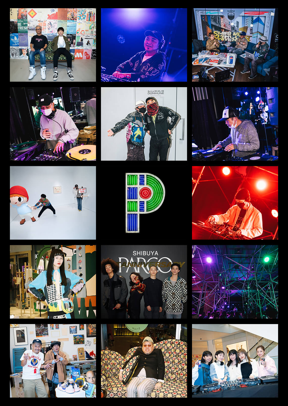 SHIBUYA PARCO 1st ANNIVERSARY | กลางคืนที่แขกที่หรูหราโอ่อ่าชุมนุม รายงาน SNAP & การแสดงดนตรีสด