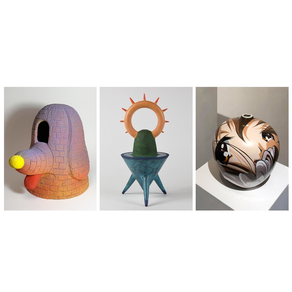 宮下サトシ、酒井智也、乙うたろう「仮想世代陶芸 Virtual generation pottery」展