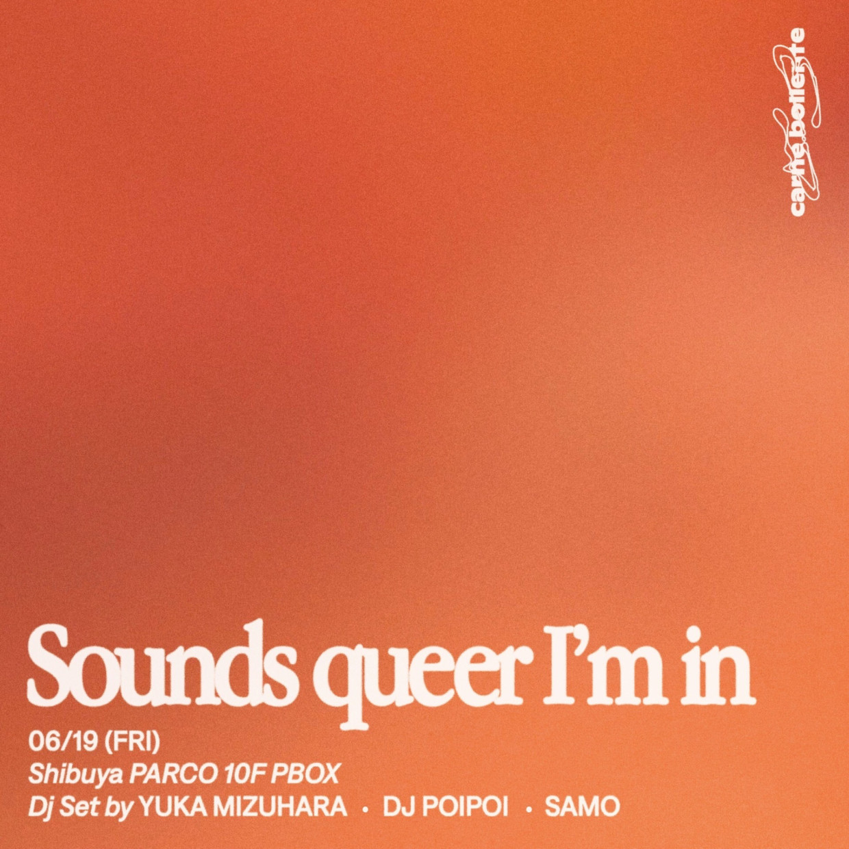 Carne Bollente「Sounds Queer, I’m in」