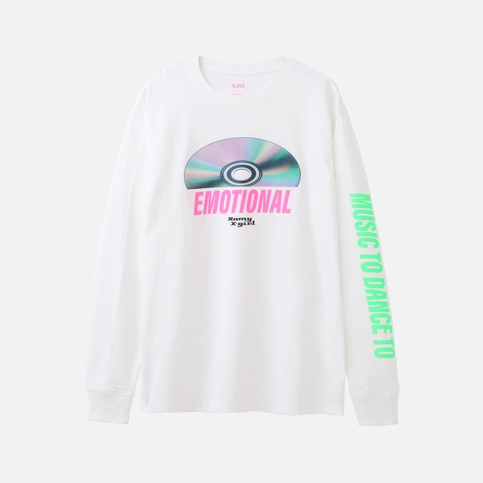 X-girl × Romy DISC L/S TEE