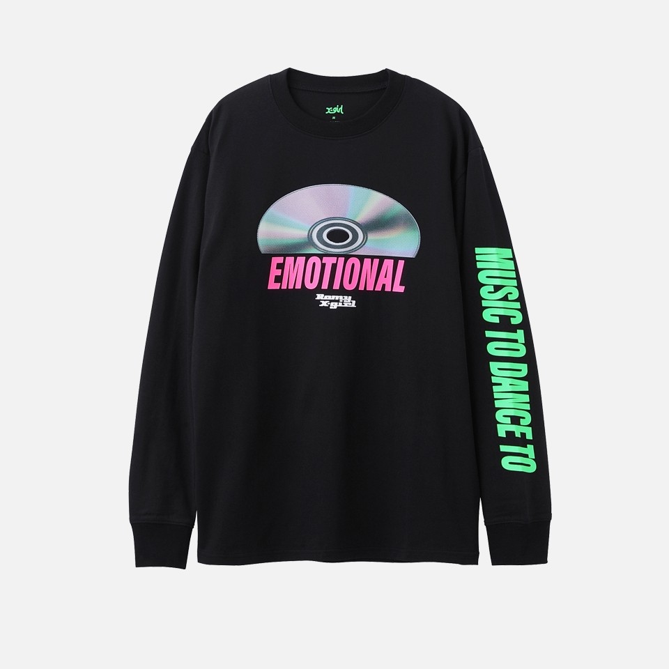 X-girl × Romy DISC L/S TEE
