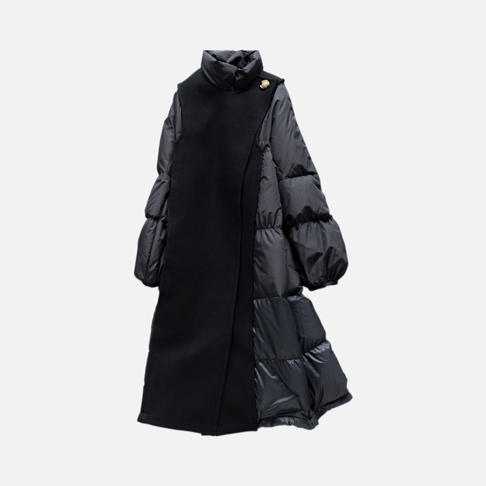 Melton × Down Coat