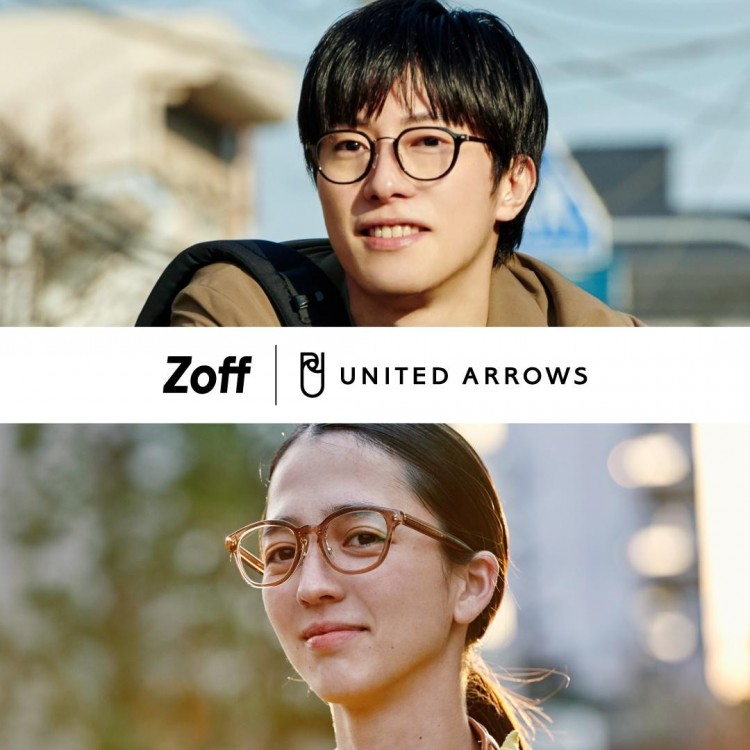 「Zoff | UNITED ARROWS」에서 제2탄 아이웨어 컬렉션 봄 코데를 버전 업하는 「2mile」과 고기능 소재를 사용한 상질 라인 「WORK TIME」발매 중