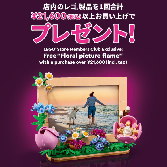 「フラワーフォトフレーム」ミニセット プレゼント＜レゴストアメンバーズクラブ会員限定＞