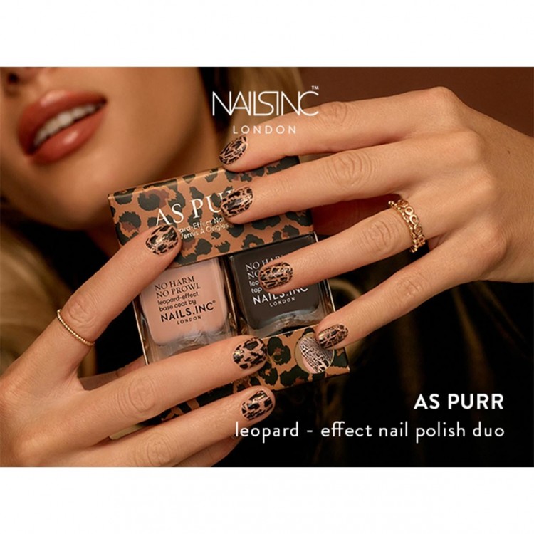 A leopard effect duo that enjoys fashion from your fingertips chic and boldly