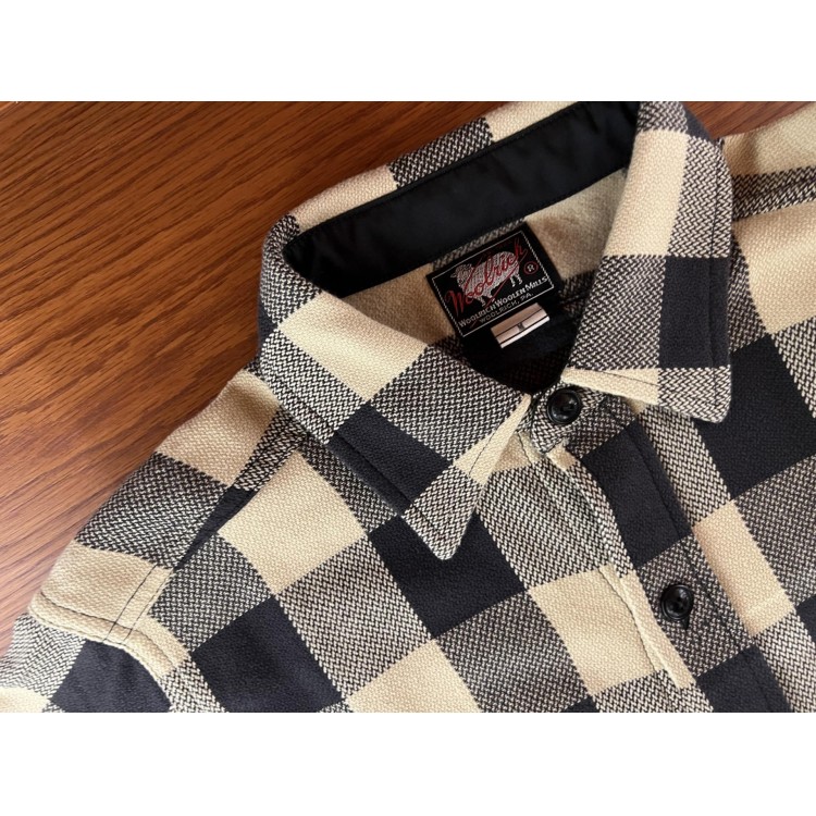 【新品未使用】23SS woolrich バッファローチェックフランネルシャツ