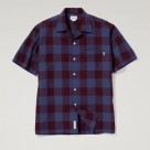【23S/S Mens New Collection】SHORT SLEEVE MADRAS CHECK OPEN COLLAR SHIRT