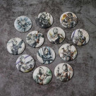 ウルトラマン マット缶バッジコレクション (水墨画風アート) 《ウルトラマンSHOP限定》