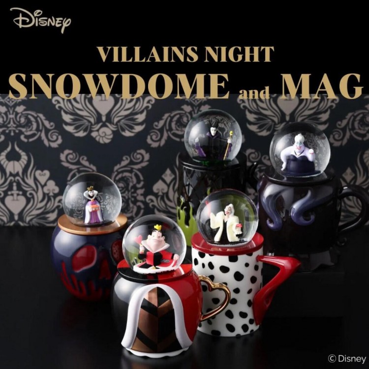 Snowdome & mug is now available from "VILLAINS NIGHT by Francfranc"! ！