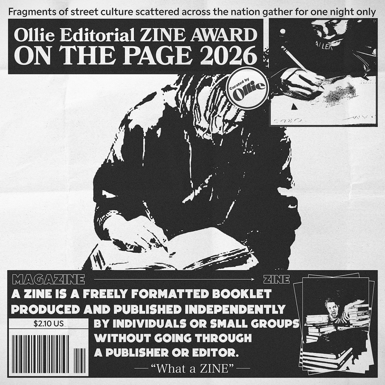 Ollie Editorial ZINE AWARD：ON THE PAGE 2026