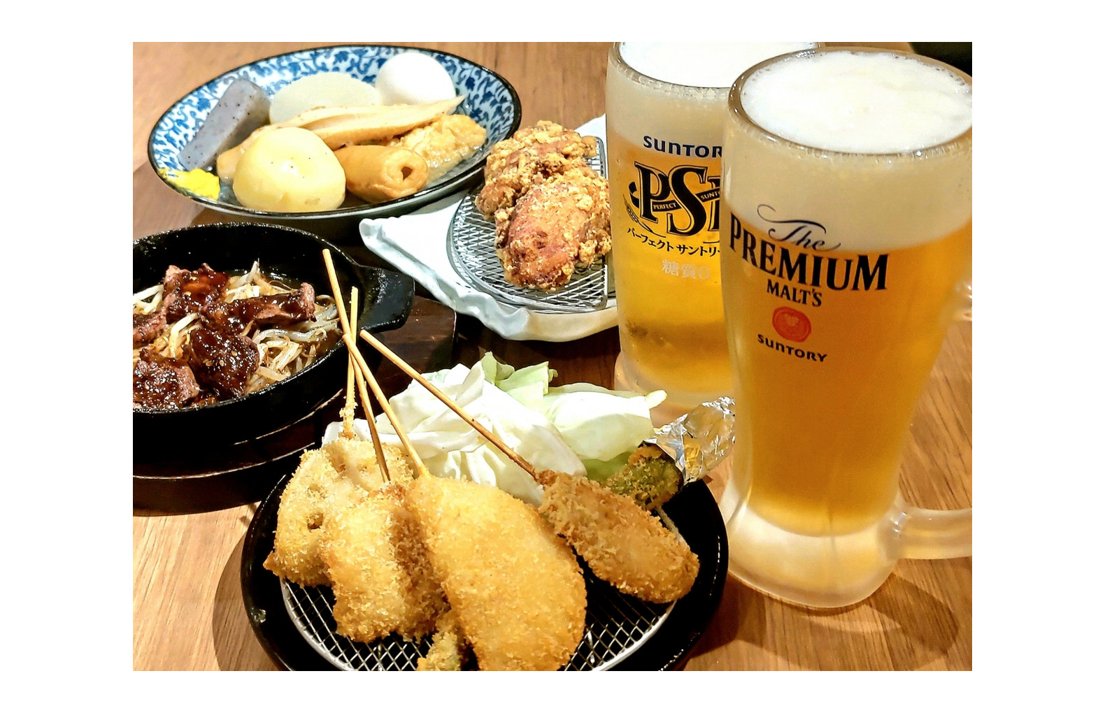 旨い串カツと鉄板焼きおか長