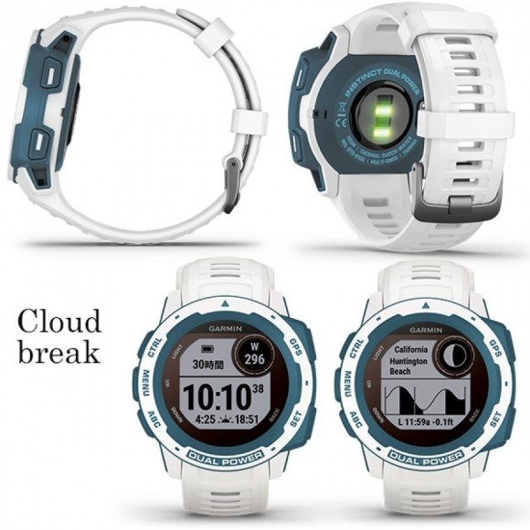 GARMIN ガーミン INSTINCT DUAL POWER SURF Cloudbreak