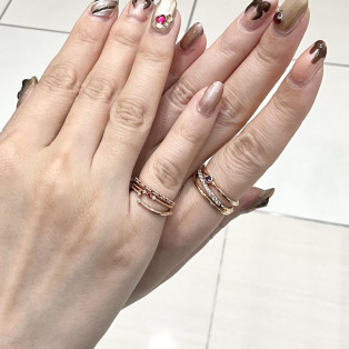 リングの重ね着け☆