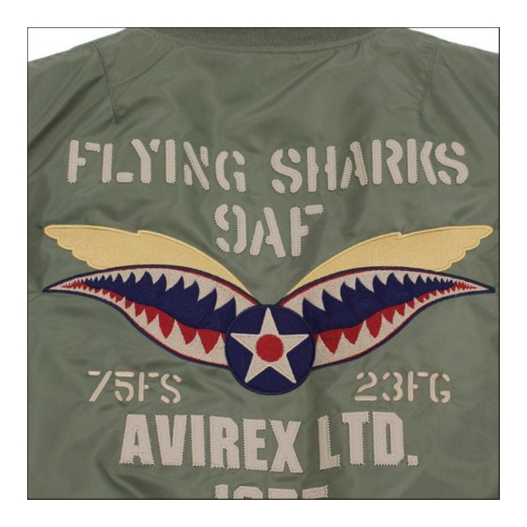 avirex/ アヴィレックス / FLYNG SHARKS MA-1/ フライングシャークス