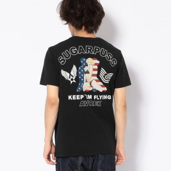 AVIREX シュガープス ピンナップガール Tシャツ/ SUGARPUSS AVIREX シュガープス ピンナップガール Tシャツ/ SUGARPUSS