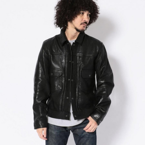 AVIREX OLD TIMES LEATHER WORK JACKET