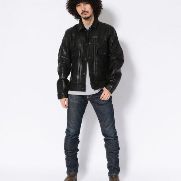 AVIREX OLD TIMES LEATHER WORK JACKET