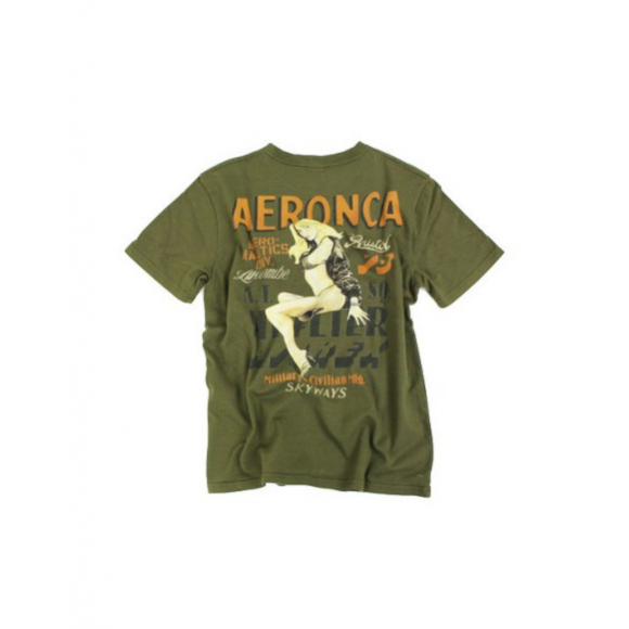 AVIREX S/S HEAVY WEIGHT CREW NECK TEE PIN UP GIRLショート