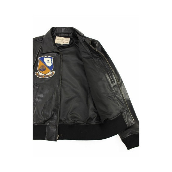 AVIREX BLUE ANGELS TEAM LEATHER JACKETブルーエンジェルス チーム 