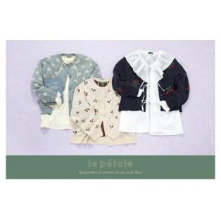 le pétaleニットカーディガン