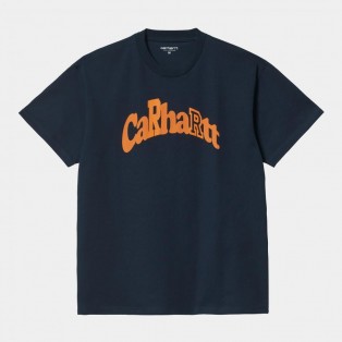 【グラフィックTee】 Carhartt-Wip カーハート 半袖Tシャツ S/S Amherst T-Shirt