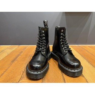 Dr.martens 1460 ジップ ベックス ホワイトステッチ 8 ホール ブーツ