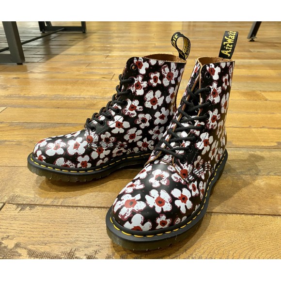 Dr.Martens 花柄ブーツ-