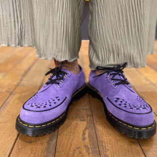 Dr.Martens 新作 RAMSEY クリーパー シューズ パープル