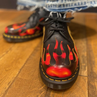 Dr.Martens 新作 1461 FLAME 3 ホール シューズ
