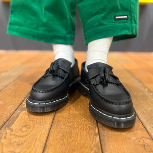 Dr.martens ADRIAN ホワイト ステッチ ローファー