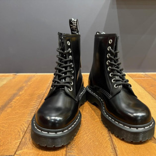 Dr.martens 1460 ジップ ベックス ホワイトステッチ 8 ホール ブーツ