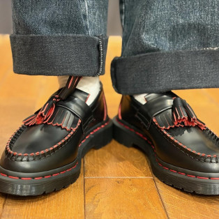 Dr.Martins 【日本限定】ADRIAN レッドステッチ タッセル ローファー