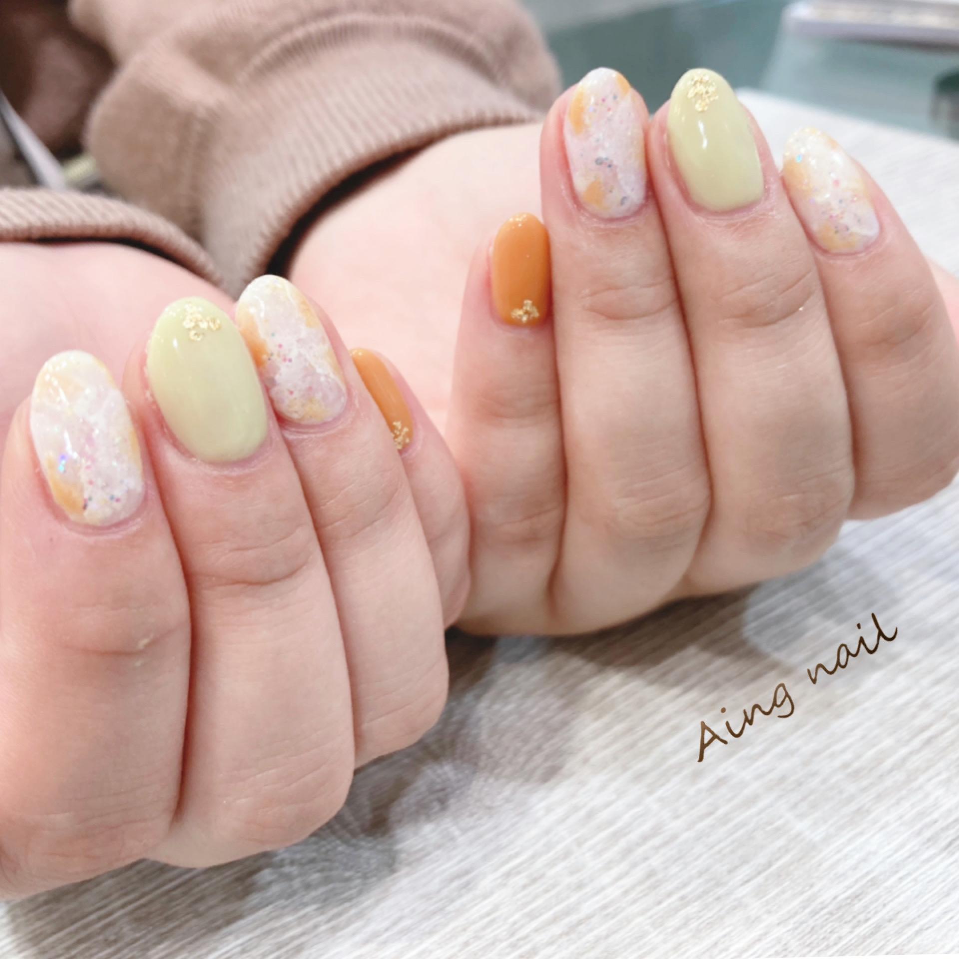 春の大理石デザイン Aing Nail ショップニュース 静岡parco パルコ