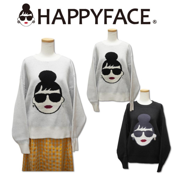 New item ☆ HAPPY FACE ニット