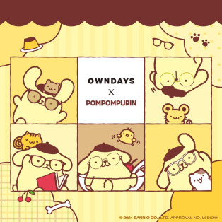 【OWNDAYS × POMPOMPURIN】サンリオ大人気キャラクター ポムポムプリンのコラボメガネが登 場！