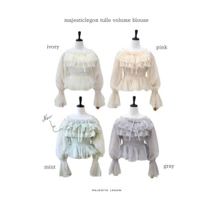 ふわっと纏う、透明感ロマンブラウス♪