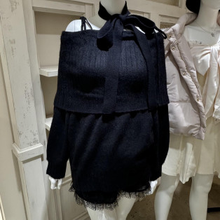 あざとニットワンピ♡