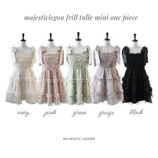 主役級の可愛さ♡フリルチュールミニワンピース