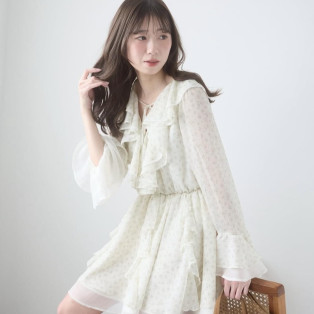 大人可愛いミニワンピ♡