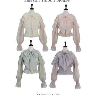 あざと肌見せ> < ♡めろブラウス!