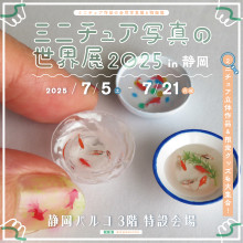 【7/5(土)～】「ミニチュア写真の世界展 2025 in 静岡」期間限定オープン！