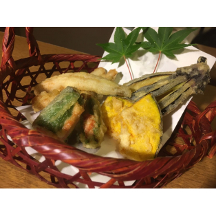穴子と夏野菜天ぷら