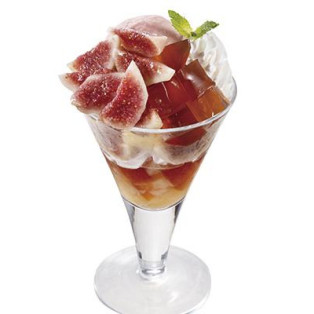 【NEW】シャリとろ食感が楽しいひんやりイチジクと桃のパフェ◆◇◆