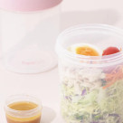 【★人気商品★】ロゴ サラダコンテナ ピンク