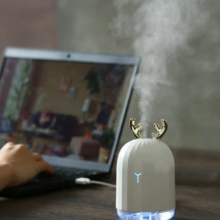 【★乾燥対策★オフィスに★】ミニ USB加湿器