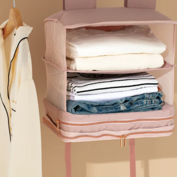 キルティング ハンギング圧縮オーガナイザー